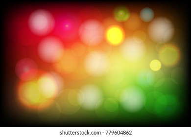 bright bokeh beautiful abstract background. vector illustration