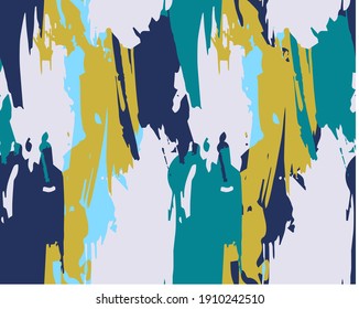 
Bright and bold background with vector paint brush marks. Seamless pattern for fabrics and home textiles. Fashionable pattern for scrapbooking