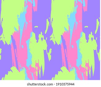 
Bright And Bold Background With Vector Paint Brush Marks. Seamless Pattern For Fabrics And Home Textiles. Fashionable Pattern For Scrapbooking