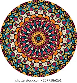 Bright and Bold Mandala Art: Perfect for Home Decor and Wall Art