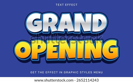 Bright and bold text design featuring a grand opening announcement, perfect for showcasing events, sales, or celebrations