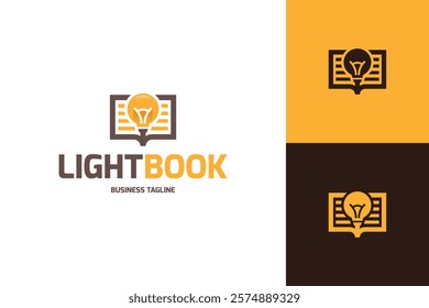 bright book education logo vector