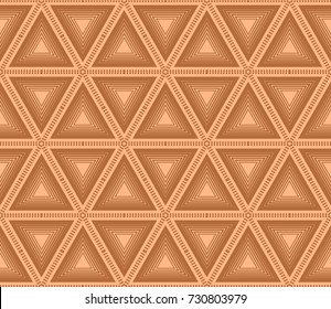 Bright Brick Color Triangle Background Vector illustration. for design, presentation, wallpaper