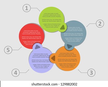 bright brochure template for infographics