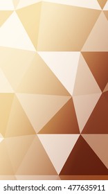 bright bronze pattern backgrounds. polygonal pattern. vector illustration. for the design, printing, business presentations. vertical banner