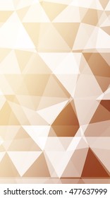 bright bronze pattern backgrounds. polygonal pattern. vector illustration. for the design, printing, business presentations. vertical banner
