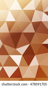 bright bronze pattern backgrounds. polygonal pattern. Vector illustration. vertical banner. To implement your design ideas, business subjects, successful presentations.