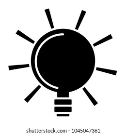 Bright bulb icon