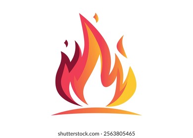 Bright Burning Fire Flame Vector Graphic for Positive Social Change, Fire flame, Burning fire, Blazing, Fire graphic, Heat illustration, Creative flames, Flame shape, Burn symbol