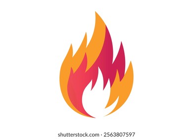 Bright Burning Fire Flame Vector Graphic for Social Media Campaigns, Fire flame, Burning fire, Blazing, Fire graphic, Heat illustration, Creative flames, Flame shape, Burn symbol