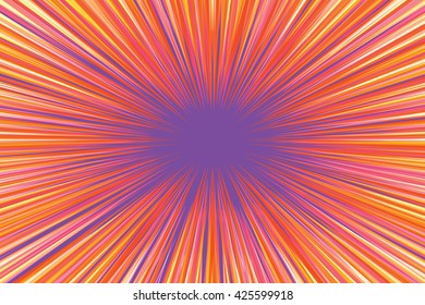 Bright burst background retro comic pop art