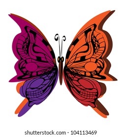 Bright butterfly.
