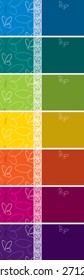 Bright Butterfly banner set in vector format.