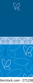 Bright Butterfly banner in vector format.