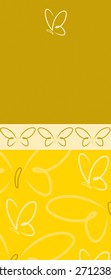Bright Butterfly banner in vector format.