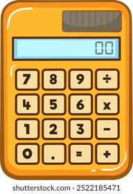 Bright calculator with numeric and function keys