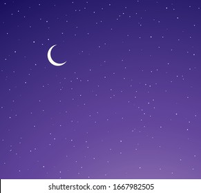 Bright calm tranquil serene glitter starlit spark twinkle dusk dust cloud nightfall shape beauty concept. Cute art fantastic nobody nighttime sparkle design draw crescent element cartoon style text