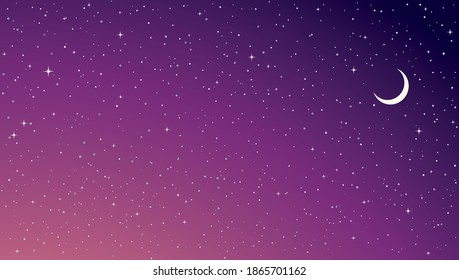 Bright calm tranquil serene glitter starlit spark twinkle dusk dust cloud nightfall shape beauty concept. Cute art fantastic nobody nighttime sparkle design draw crescent element cartoon style text