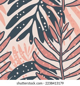 Bright Camouflage Abstract Retro Blossom Lines Vector. Colorful Repeated Botanical Modern Beach Set Wallpaper. Black Seamless Classic Monstera Leaves Background.