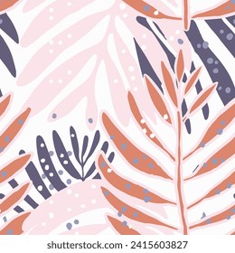 Bright Camouflage Nature Hawaiin Foliage Set Print. Green Seamless Summer Fresh Branch Ornament Wallpaper. Dark Repeated Floral Plant Textile Design.