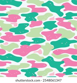 Bright Camouflage Seamless pattern for Kids