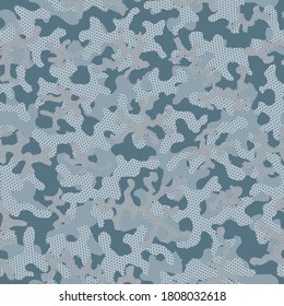Modelo brillante de Camuflaje sin costura. Textura de Vector Moderno Repetida De Oliva. Papel tapiz del vector abstracto de Khaki Seamless. Brown Repetió Camuflaje Gráfico De Moda. Camuflaje deja verde