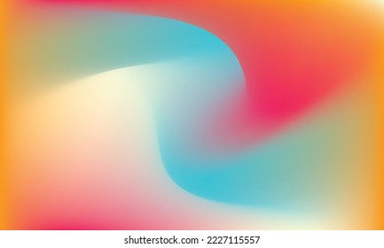 Bright Candy Watercolor Pastel Design Picture  Color Flow Curve Vibrant Sunset Swirl Gradient Mesh  Red Liquid Yellow Blue Green Fluid Background  Warm Orange Neon Peach Trendy Gradient Background 