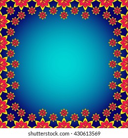 bright card with abstract flowers vector image. Floral pattern. Flower vector pattern. Vector illustration pattern. Design pattern. Spring pattern. Pattern for presentation. Pattern for postcard.