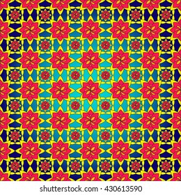 bright card with abstract flowers vector image. Floral pattern. Flower vector pattern. Vector illustration pattern. Design pattern. Spring pattern. Pattern for presentation. Pattern for postcard.
