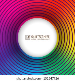Bright card with colored circles, a great backdrop for your message