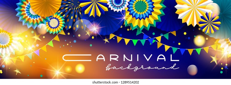 Bright carnival composition