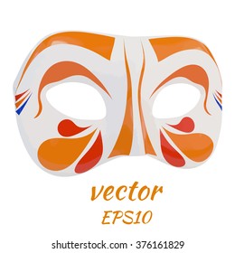 Bright carnival mask on a white background. Vector 
illustration