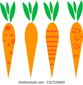 bright carrot set