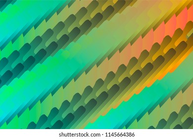 Bright catchy background in green and orange will give merry and holiday touch to any project
