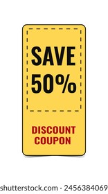Bright catchy coupons, promotions, sales. Vector isolated elements. Coupon card. Super sale coupon discount. Coupons for website, typography. Vector.