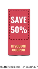 Bright catchy coupons, promotions, sales. Vector isolated elements. Coupon card. Super sale coupon discount. Coupons for website, typography. Vector.