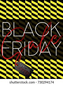 bright catchy eye black friday sale poster