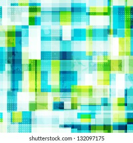 bright cells seamless pattern with grunge effect