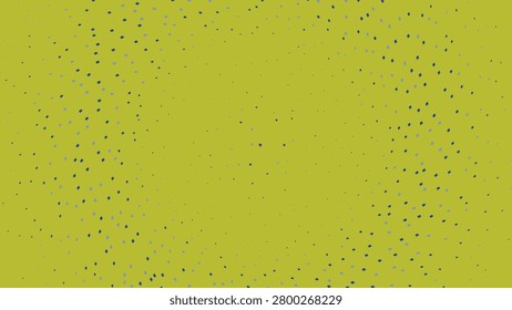 Bright chartreuse surface, small blue squares, random dot pattern, clean geometric vector background
