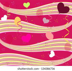 bright, cheerful background. Birthday. Holiday. vector