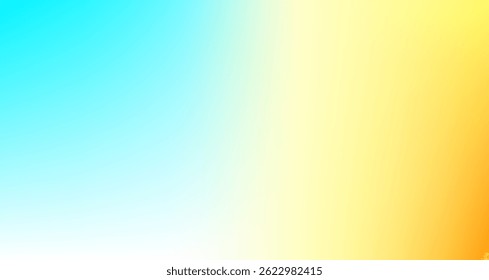 A bright and cheerful gradient blending light blue and yellow, evoking freshness and positivity. Ideal for spring themes, playful designs, or uplifting digital backgrounds.