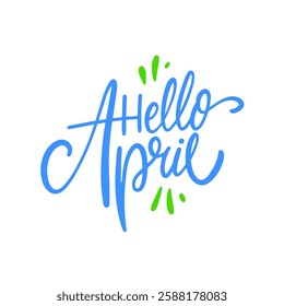 A bright and cheerful Hello April design is absolutely perfect for spring themes and various seasonal promotions