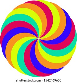 Bright & Cheerful Lollipop Spinning Color Decal