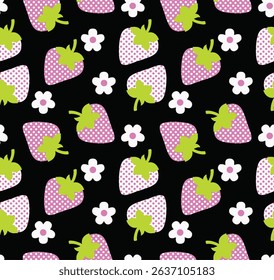 Bright and cheerful seamless pattern for kids with cute doodles and soft colors. Perfect for baby products and kids' stationery.