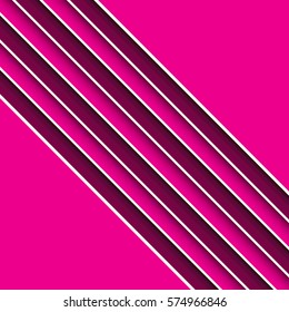 A bright and cheerful set of pink vector stripes. This unique background would be suitable for use as wrapping paper or as a textile pattern.