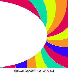 Bright & Cheerful Spinning Color Invite Background Template
