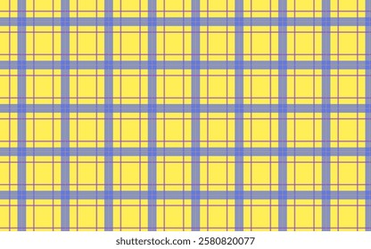 Bright and cheerful yellow checkered seamless vector pattern background. Ideal for notebooks, stationery, and retro school-themed designs