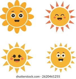  Bright and Cheerful Yellow Sunny Icons for Your Projects , Vibrant Yellow Sun Icons: Perfect for Summer and Weather Themes , Stylish Yellow Sunny Icons: