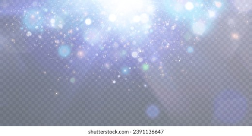 Diseño de fondo brillante de Navidad brillante. Efecto de la luz boquilla de una explosión de partículas parpadeantes. Vector de png de polvo de luz brillante	

