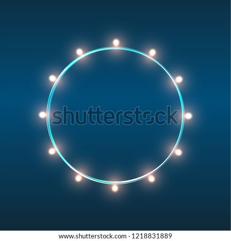 Bright christmas lights holiday elements illustration template, bright frame greeting card, invitation , flyer and poster for web and print